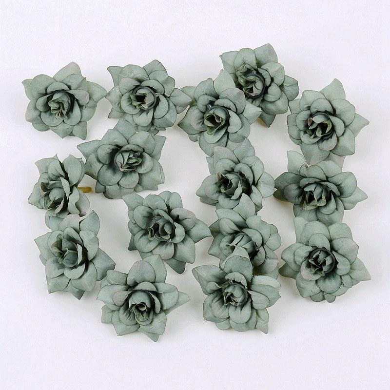 Silk Pointed Rose Small Flowers for DIY Headwear & Wedding Decoration