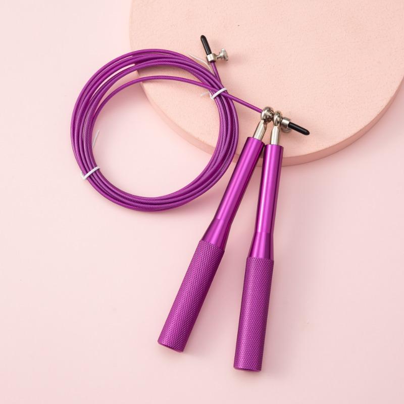 1 Stück Stahldraht-Springseil mit Kugellagern Aluminiumlegierung Fitness-Training Springseil Tragbarer Sport zu Hause Park Platz