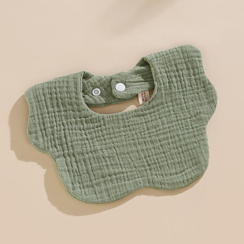Six-Layer Cotton Petal Bib for Newborns, Boys & Girls - Thin, Soft & Absorbent