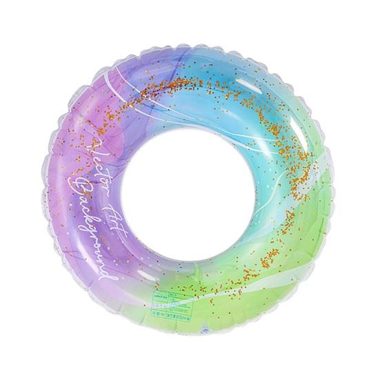 Kids Adults Swim Ring Inflatable Leakproof Thickened PVC Summer Outdoor Swimming Pool Float Tube Toy Beach Party Supplies