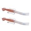 2Pcs Squid Noodle Fork Heat-Resistant Antennae Salad Serving Fork Cute Squid Shaped Cooking Tools for Ramen Pasta Salad