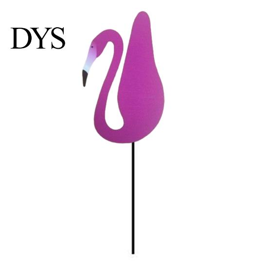 Outdoor Garden Centerpiece Flamingos Yard Decorations, Plastic Flamingo Lawn Statue with Metal Stakes, Weather Vibrant Decor Resistant Ornaments & for