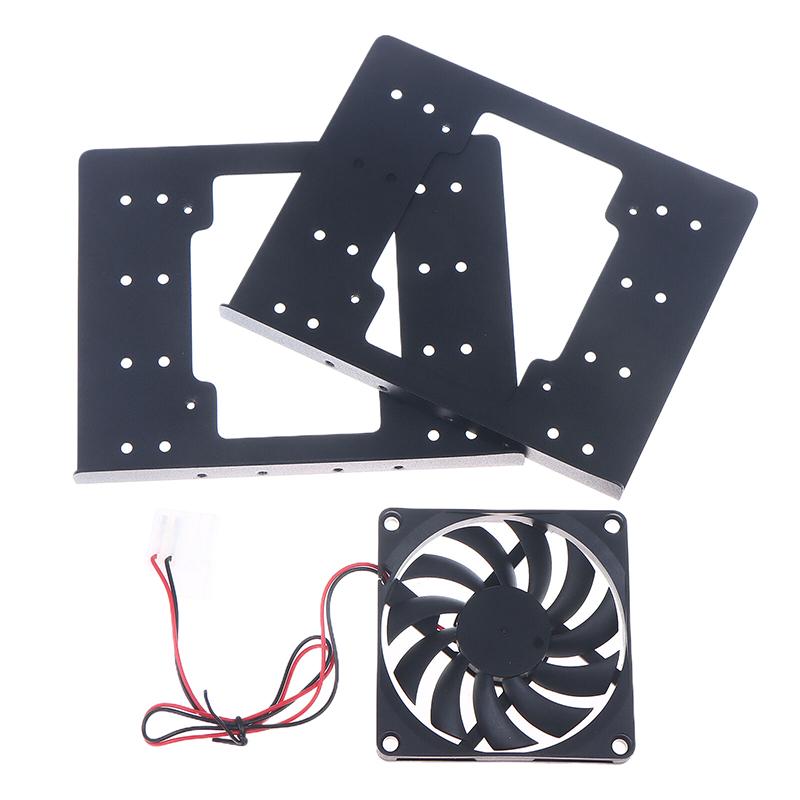 Chassis Built-In 4F Mechanical Hard Disk Bracket Metal 4X3.5 Hard Disk Superimposed Expansion Fan Cooling For Pc Case