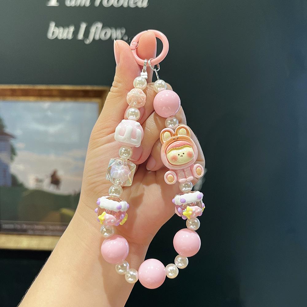 Lilith Serie Handbemalt Perlenbesetzter Cartoon Handyanhänger Schlüsselanhänger Blind Box