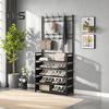 Multi-Layer Shoe Rack Doorway Clothes Hanger High Stability Simple Installation Shoes Shelf Floor-Standing Storage Rack