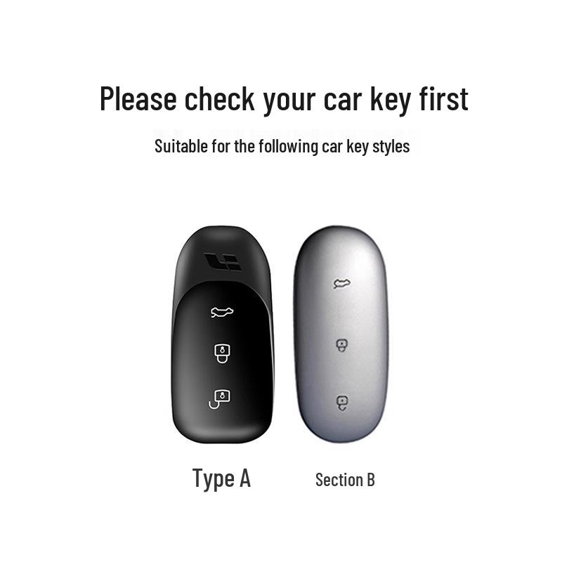 Key Protective Cover for Ideal L6-L9: Genuine Leather, Car Use, Keyring-Compatible Bag
