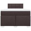Maison Exclusive - Sommier à lattes de lit et matelas marron foncé 120x190cm tissu
