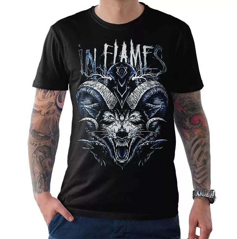 T-shirt unisexe à manches courtes In Flames taille S-5XL
