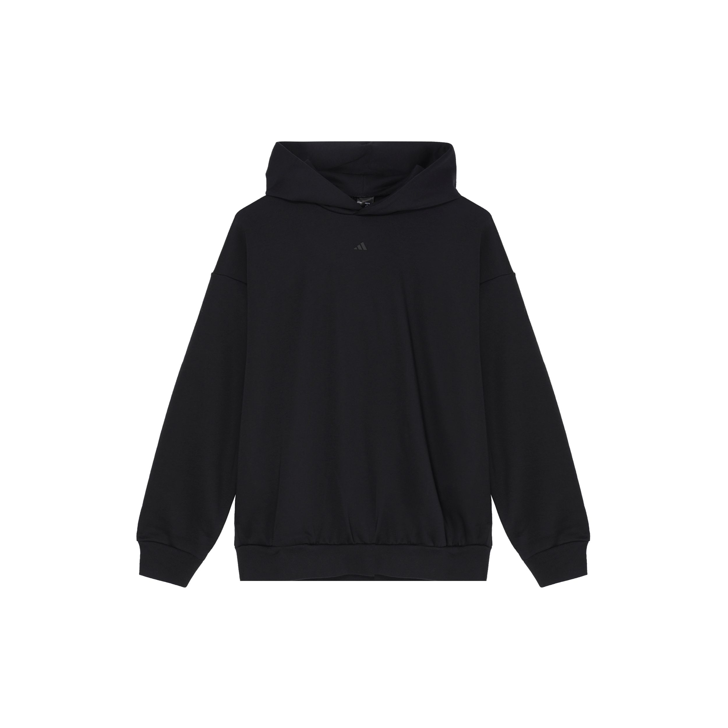 adidas Unisex Black Red Basketball Oversized Hooded Sweatshirt IZ4907 XS