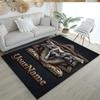 Gothic Illustrations Customizable Name Floor Rug Office Rug Design for Bedrooms Dining Room Kitchen Living Rooms Antislip Carpet Office Home Decor