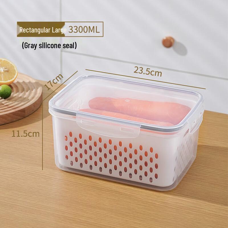 Love Journey 3-Piece Plastic Refrigerator Storage Container Set