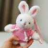 Rabbit Plush Keychain Toy Cute Stuffed Animal Doll Kids Birthday Keyring Gift