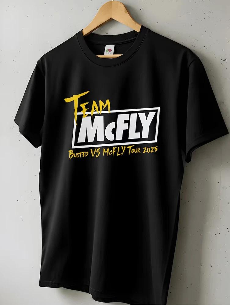 Team McFly TShirt Busted vs McFly Tour 2025 Unisex Band Tee Retro Concert M S