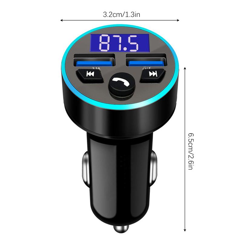 USB Car Wireless Bluetooth FM Radio Transmitter Car MP3 Radio Charger Adapter FM Transmitter Car MP3 Player Double USB FM Player