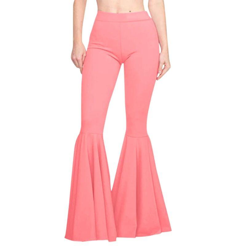 Mermaid plus Size Slim-Fit Bell Botttoms Mermaid Silm Stretch Flared Pants
