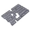 12pcs Magnetic Toolbox Labels Reusable 3D Printed Toolbox Drawer   for Steel Tool Boxes Cart Drawers Cabinets