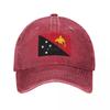 Flag of Papua New Guinea Baseball Cap Tactical Cap Beach Outing Hood Fashionable Elegant Womens Hats Unisexs