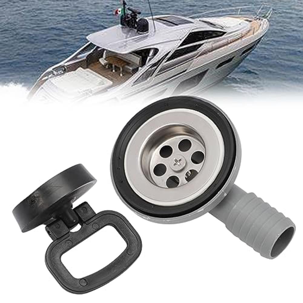 Double-Layer Filter Drain For Sink Wastewater For Boats, Caravans And RVs Drainage Pipe Joint Boat Deck Floor Drain