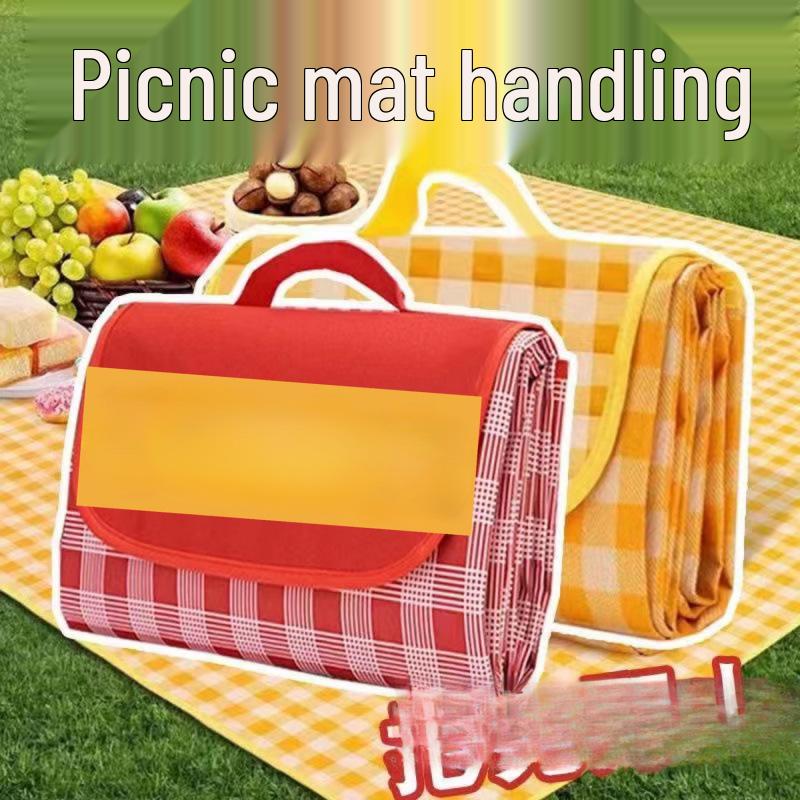 Wasserdichte Faltbare Picknick- & Campingmatte - Dick, Feuchtigkeitsgeschützt, Tragbares Polster für den Außenbereich