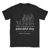 Walk for Peace Buddhist Monks Inspirational Journey TShirts for Men  Vintage  Cotton Tees Round Collar Short Sleeve T Shirt