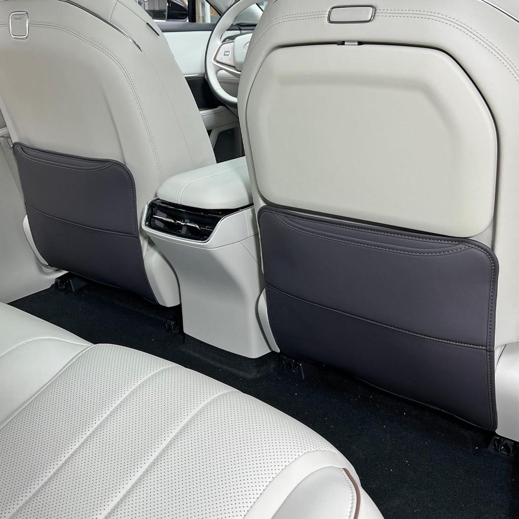 Bozhi 7 Rear Seat Kick Mats & Air Vent Protection - Leather Interior Mod Supplies
