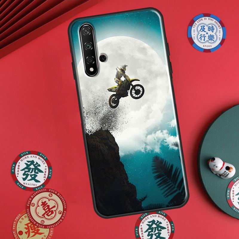Moto Cross Motorcycle Sport For Huawei P20 P40 P30 Lite P60 Pro Nova 12s 11i 12i 10 9 SE 5T Y91 Y90 Y60 Y70 Y72 Y61 Case