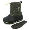 Down Boots with inner fleece elastic drawstring warm winter cm [MOZ] Bean, lining, closure, boots, kids' size, khaki, 18.0