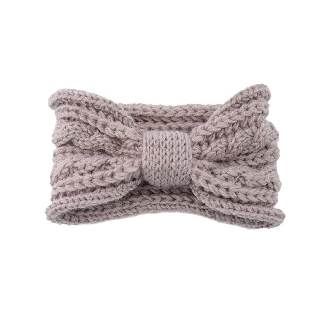 

Ретро-шикарная широкополая вязаная повязка на голову с бантом null