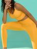 XEXYMIX Padded Yoga Bra Sleeveless Tank Amphibious Size Saffron Yellow Women's Top, Top, Top, WT4361G, Swimwear, L,