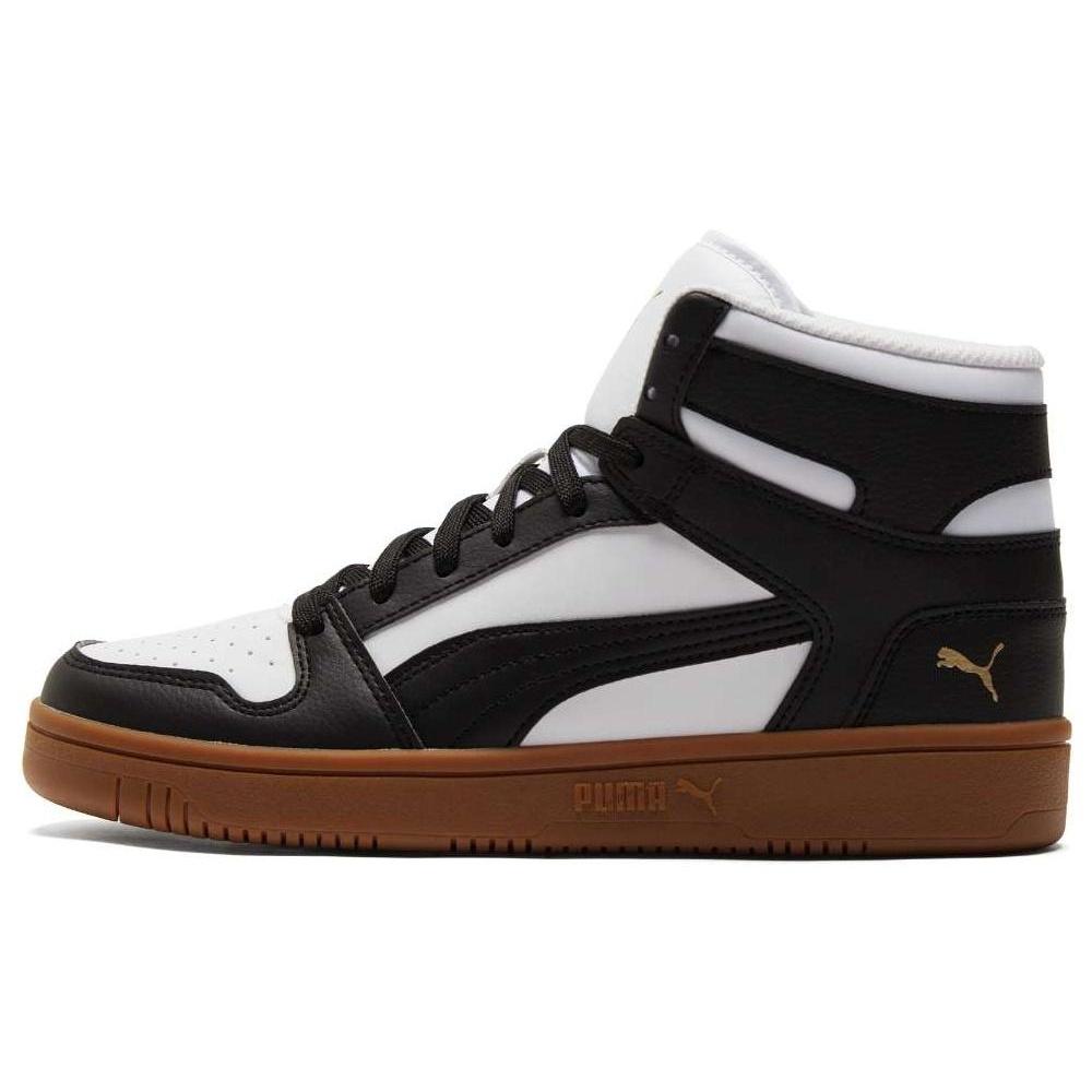 PUMA Rebound LayUp White Black Gum Men s 369573-25 EU 42