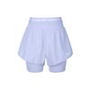 Pro Dri-Fit Two-In-One Fashionable Trendy Simple Solid Color Sports Shorts Women Shorts Purple HJ1205-533