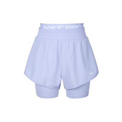 Pro Dri-Fit Zwei-in-Eins Modische Trendige Einfache Unifarbene Sportshorts Damen Shorts Lila HJ1205-533