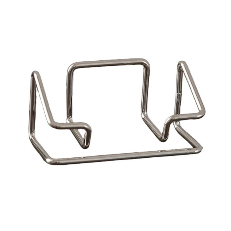 Professional Metal Card Organiser For Business Meeting And Conference Desktop Business Card Display Stand Hold 70 Sheets