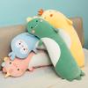 Non-Toxic 75/95/125Cm Lovely Dinosaur Penguin Husky Unicorn Kawaii Long Pillow Stuffed Soft Animal Dolls Sleeping Pregnant Baby Kids Toys