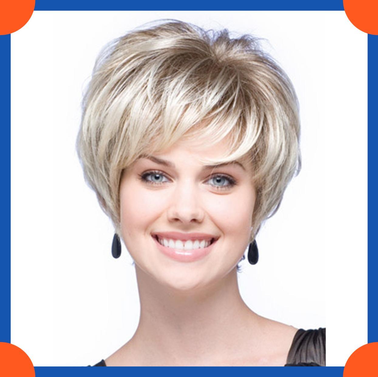 

Европейские парики Женская мода Короткие головные уборы для волос для женщин