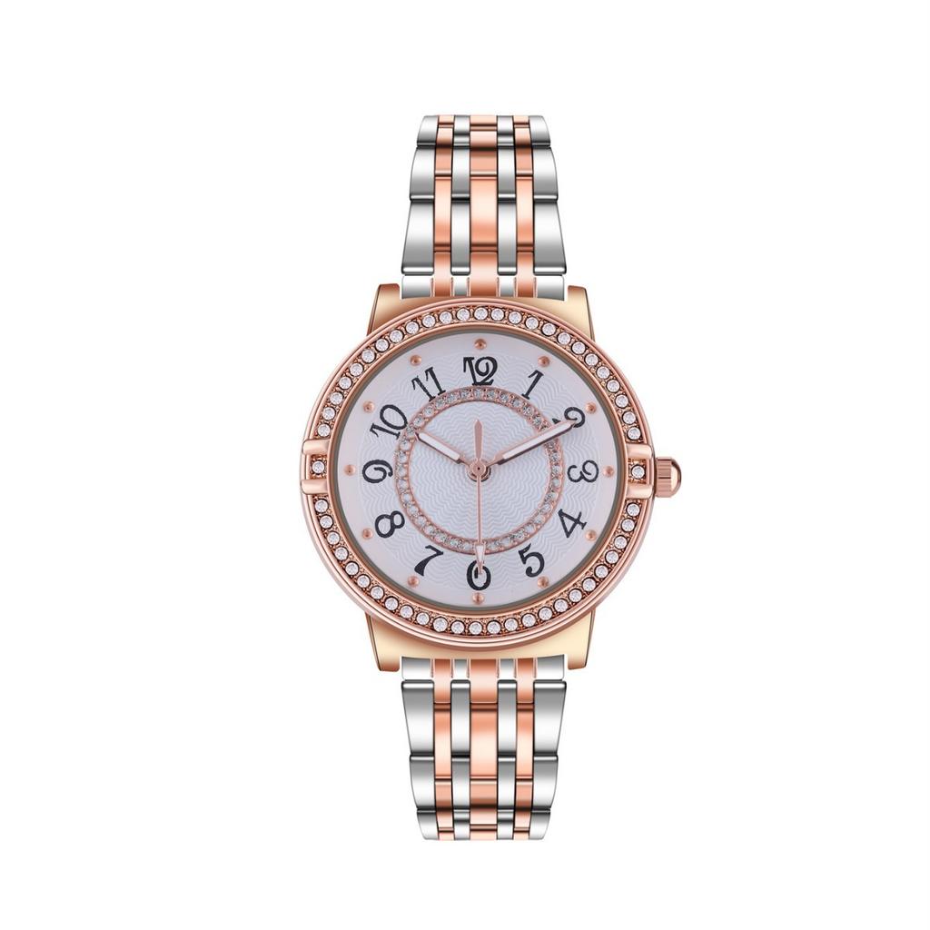 Fashion Light Luxury Room Gold Diamond Casual Women'S Steel Belt Watch