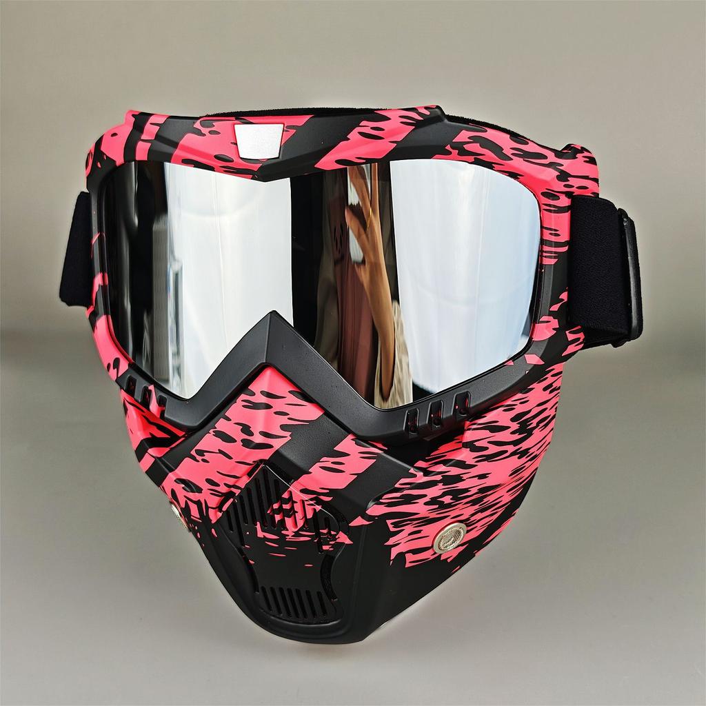 Moto Snow Goggles Mask UV400 Outdoor Riding Men's Windproof Sand Goggles Helmet Mask Mask