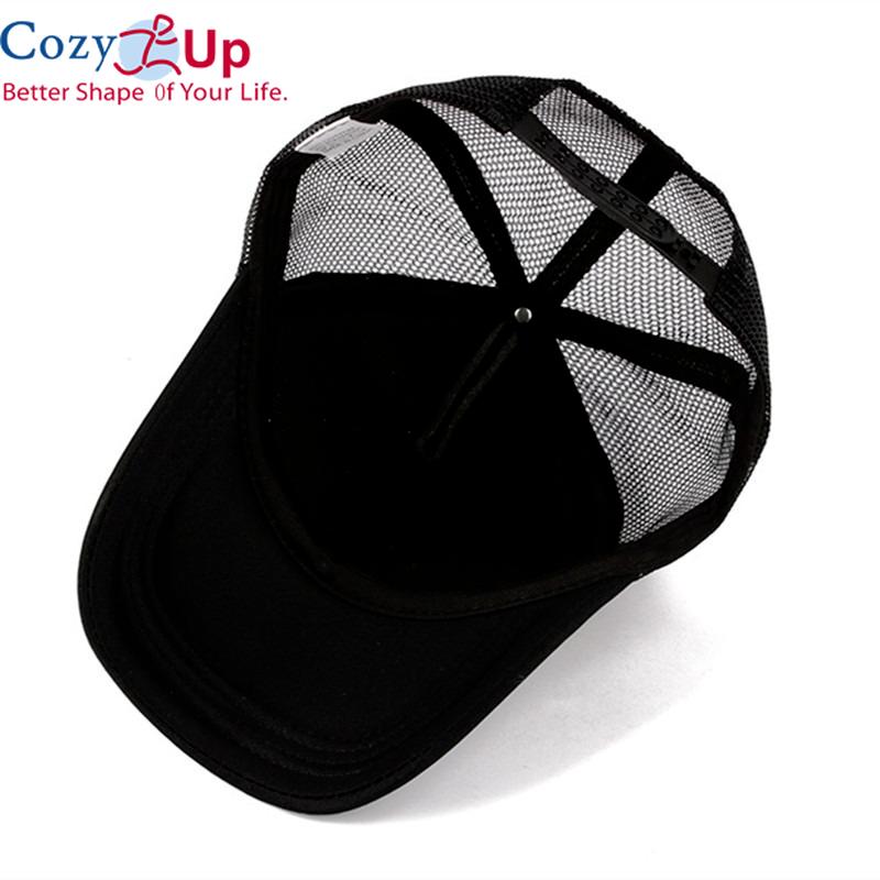 Cozy Up New Summer Baseball Cap for Men Women's Snapback Adjustable Casual Polyester Hip Hop Mesh Trucker Sun Hat