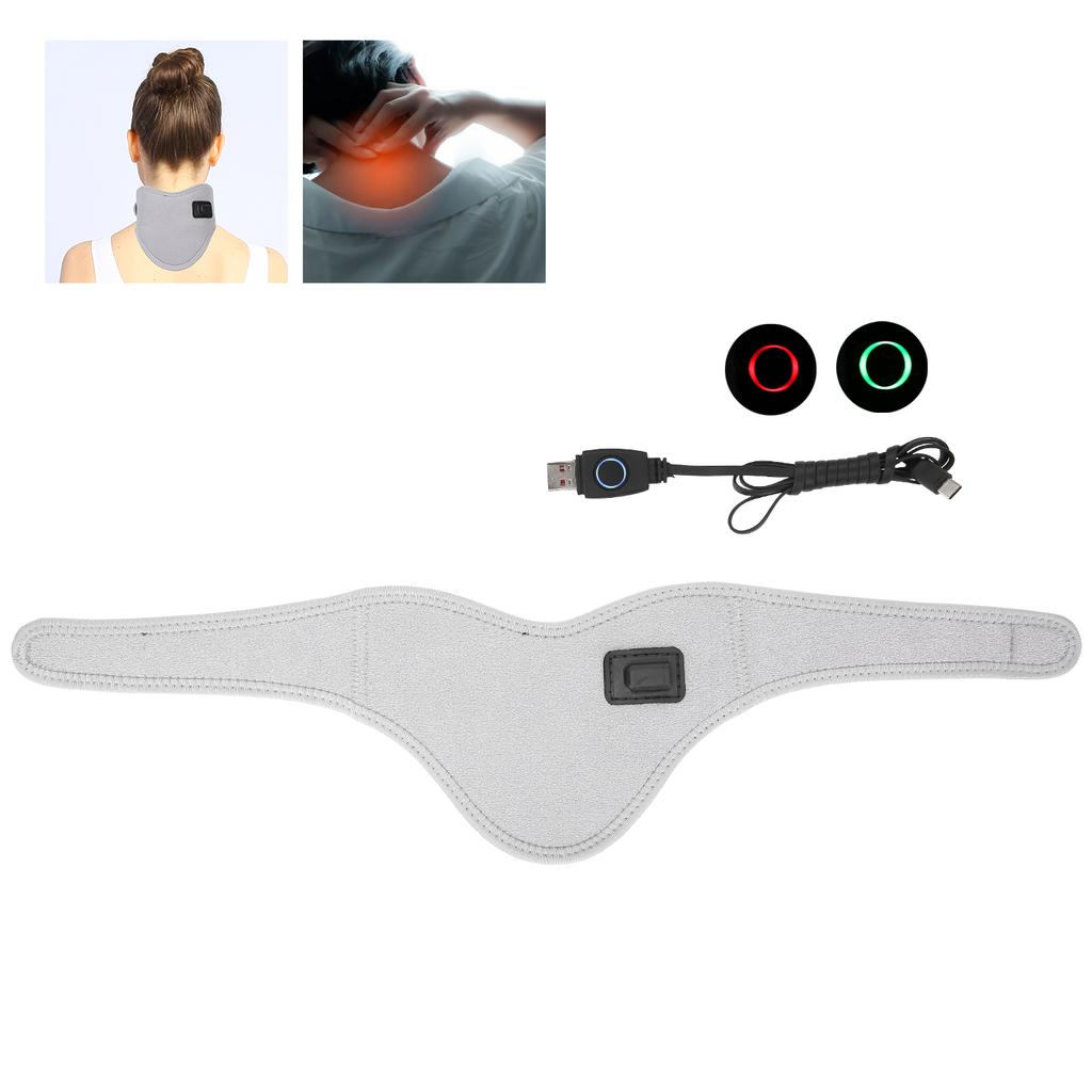 Hted Neck Wrap Relieve Neck Pain Hting Therapy   USB Hted Cervical Collar