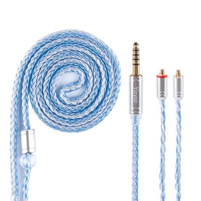 Yinyoo Earphone Upgrade Cable Mmcx YYX4849 Silver Plated Wire 16 Core Headphone Replacement Cable 5 Pole Balanced Earphone Audio Earphone Cable