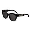 Logo Acetate Metal Butterfly Sunglasses Women Sunglasses Black DSGTB4IXR_10A0