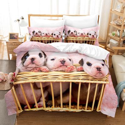 3D The Bulldog Bedding Sets Duvet Cover Set With Pillowcase Twin Full Queen King Bedclothes Bed Linen