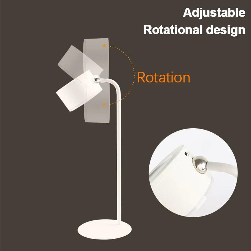 LED Table Lamps Charging Touch Double Sided Circular Desktop Decorative Magnetic Wall Light Three Color Dimming Table Light