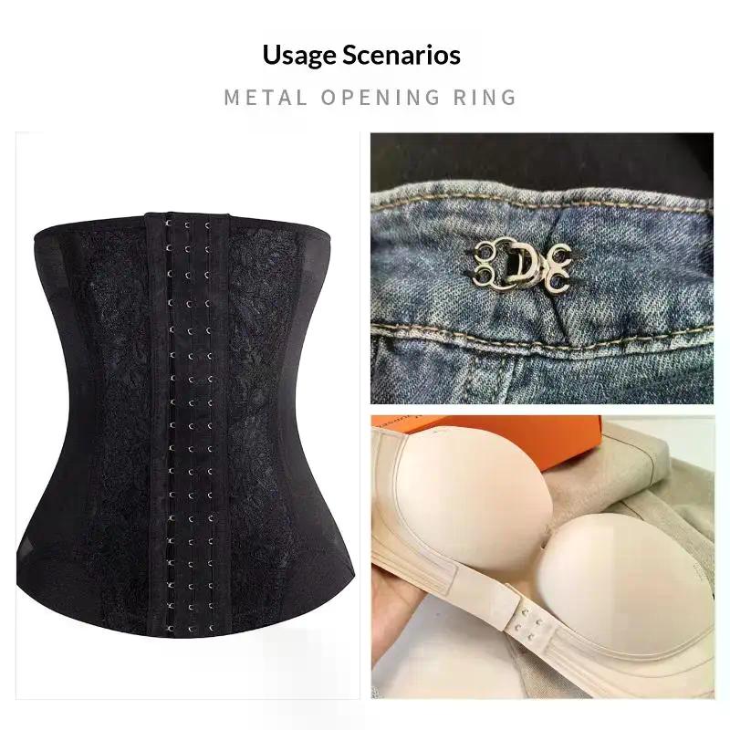 10 Paar Metall Unsichtbarer Kleiderhaken Jeans Hosen Röcke Verstellbare Schließe Dekorative Knöpfe DIY Nähen Bastelzubehör