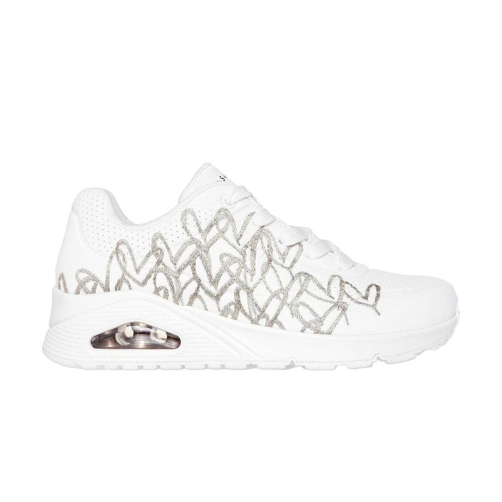 Skechers Womens/Ladies Goldcrown Glitter Heart Trainers
