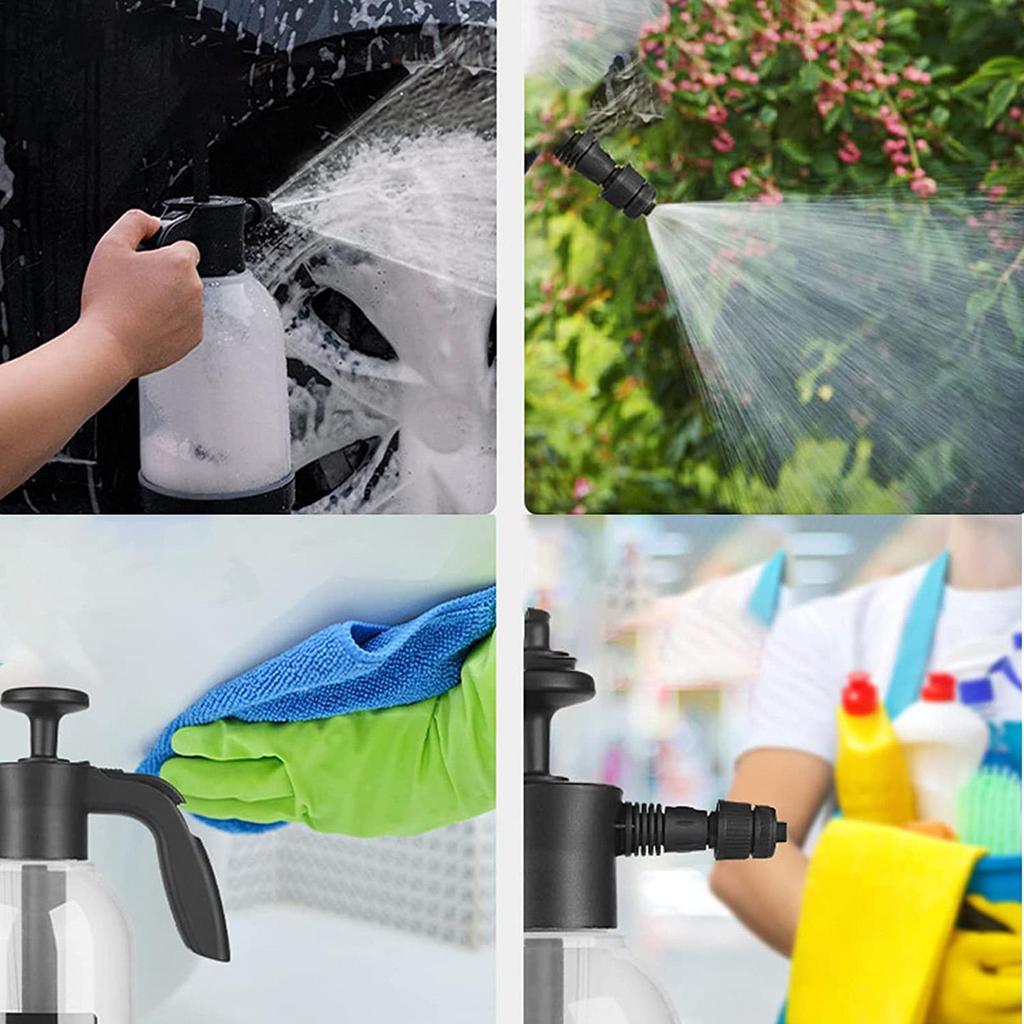2L Car Foam Sprayer Portable Hand Pressure Snow Foam Sprayer Watering Can HDPE Foaming PumpFor Auto Cleaning Tools