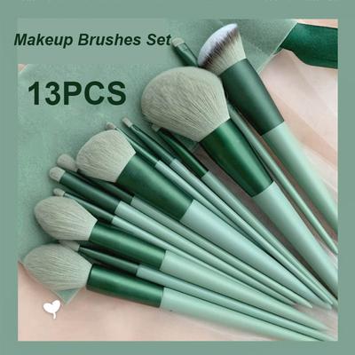 Lidschattenpinsel Make-up Pinselsets Werkzeuge 13PCS Foundation Kosmetik Augenbraue