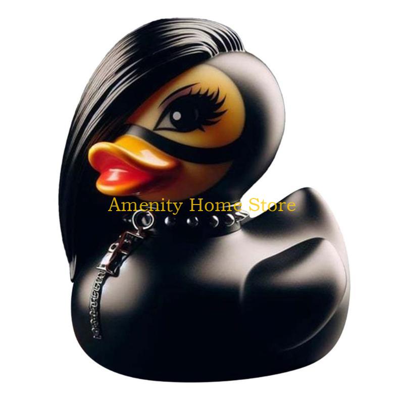 F26C Duckieville Duck Figure Rock Duck Statue to Bring Playfulness to Your Decors