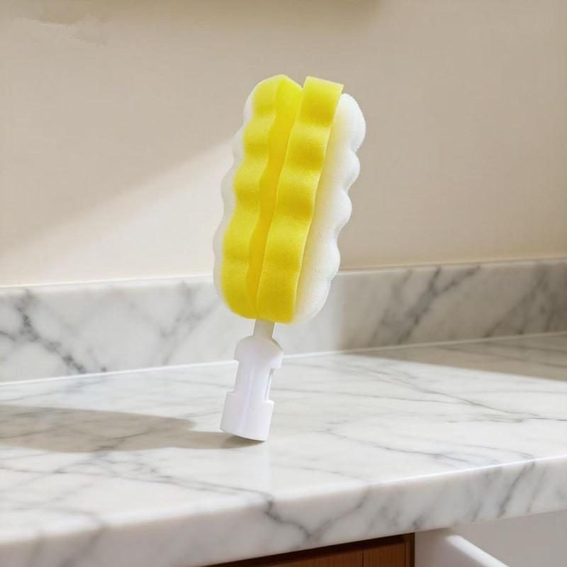 Detachable Baby Bottle & Glass Cleaning Brush with Sponge Head