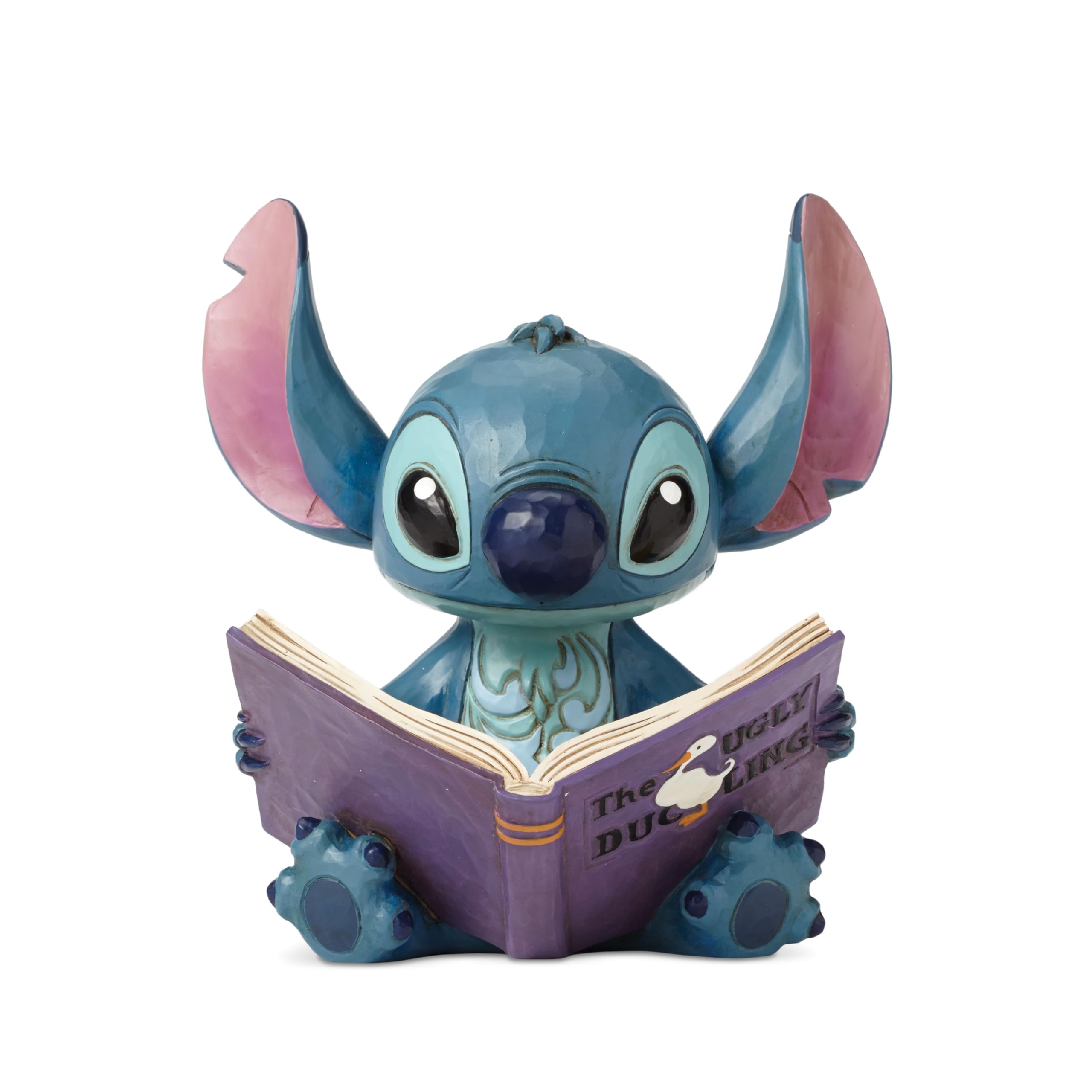 

Disney Tradition Jim Shore Lilo Stitch Reading a Book Stitch Disney Figure inches & 5.75